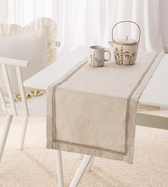 Tisch Runner mit Lace 40x160 cm