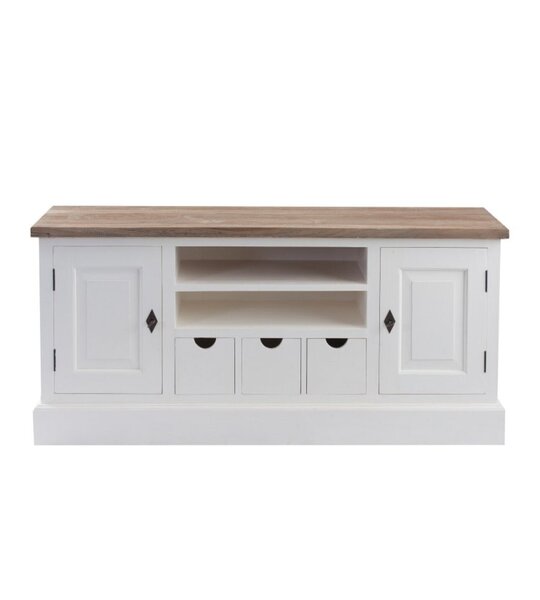 TV-Schrank Brighton 150x40x65cm weiß&natural