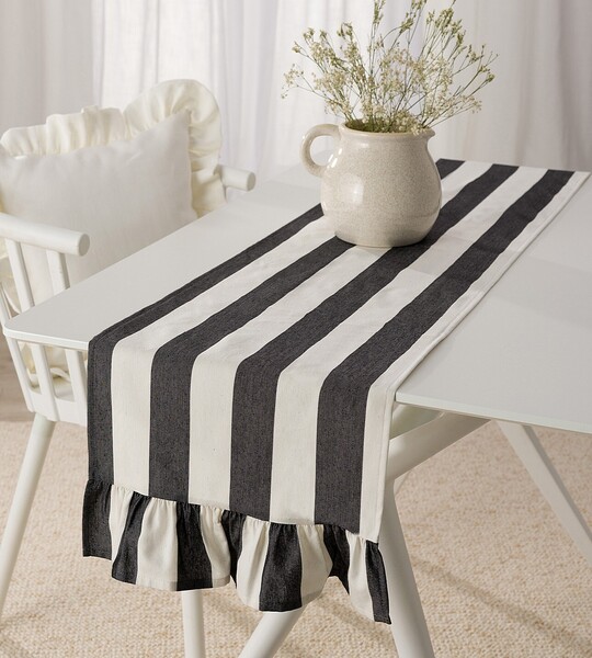 Tisch Runner mit Frill 40x160 cm