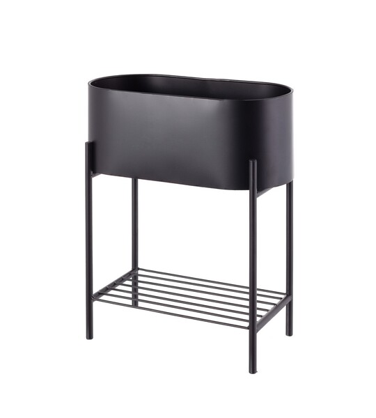 Pflanzenständer Valery Duo 40x19x45cm schwarz