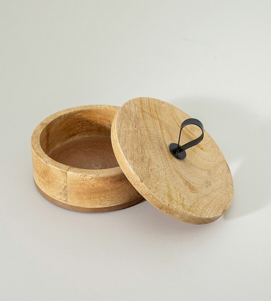 Holz Behälter mit mit Deckel Cubero 19x12 cm