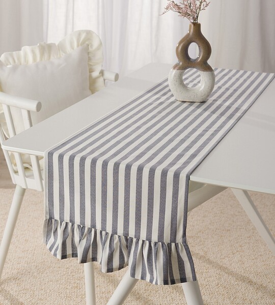 Tisch Runner mit Frill 40x160 cm