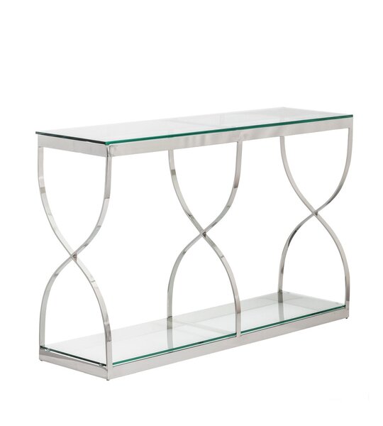 Konsolentisch Dubai silber 140x40x80