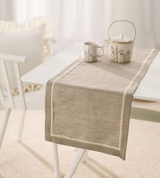 Tisch Runner mit Lace 40x160 cm