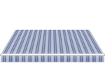 Terrassenmarkisen, blaue Streifen