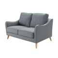 Sofa Venuste denim blau/braun 2-Sitzer