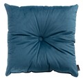 Quadratisches Velvet-Kissen mit Knopf