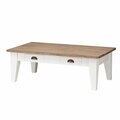 Couchtisch Milton weiß&natural 130x75x45cm