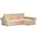 Backabro Sofa Bett mit Chaise Longue Bezug