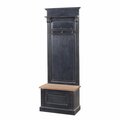 Garderobe Bradford für Flur 79x45x210 old schwarz & natural