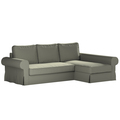 Backabro Sofa Bett mit Chaise Longue Bezug