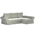 Backabro Sofa Bett mit Chaise Longue Bezug