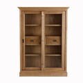 Vitrine Chantal 115x40x158cm mit 2 Schubladen