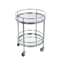 Barschrank Lliquore Höhe 62cm silber