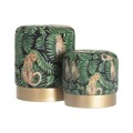 Set Poufs Wild Cat gold-2Stk