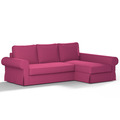 Backabro Sofa Bett mit Chaise Longue Bezug