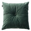 Quadratisches Velvet-Kissen mit Knopf