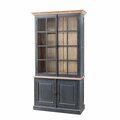 Anrichte Gordes 110x46x230 old schwarz & natural