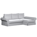 Backabro Sofa Bett mit Chaise Longue Bezug