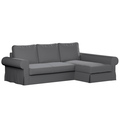 Backabro Sofa Bett mit Chaise Longue Bezug
