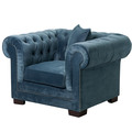 Sessel Chesterfield Classic Velvet Midnight 118x96x77cm