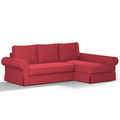 Backabro Sofa Bett mit Chaise Longue Bezug