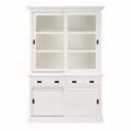 Vitrine Milton mit 4 Schubladen 144x53x226cm