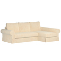 Backabro Sofa Bett mit Chaise Longue Bezug