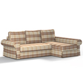 Backabro Sofa Bett mit Chaise Longue Bezug