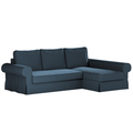 Backabro Sofa Bett mit Chaise Longue Bezug