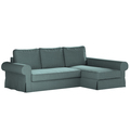 Backabro Sofa Bett mit Chaise Longue Bezug