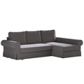 Backabro Sofa Bett mit Chaise Longue Bezug