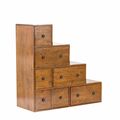 Regal Zen braun, 7Schubladen 88x35x88cm