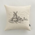 Kissenbezug für Kissen Countryside Windmill 45x45 cm