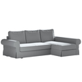 Backabro Sofa Bett mit Chaise Longue Bezug