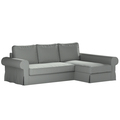 Backabro Sofa Bett mit Chaise Longue Bezug