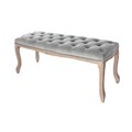 Bank Isacco 114x38x46cm grau