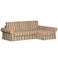 Backabro Sofa Bett mit Chaise Longue Bezug