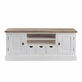 TV-Schrank Brighton 150x40x65cm weiß&natural