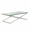 Couchtisch Flavio silber 130x70x41cm
