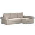 Backabro Sofa Bett mit Chaise Longue Bezug