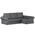 Backabro Sofa Bett mit Chaise Longue Bezug