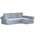 Backabro Sofa Bett mit Chaise Longue Bezug
