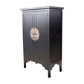 Kleiderschrank Anrichte Modern 104x56x170cm schwarz
