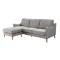Ecksofa Venuste linen grau