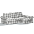 Backabro Sofa Bett mit Chaise Longue Bezug